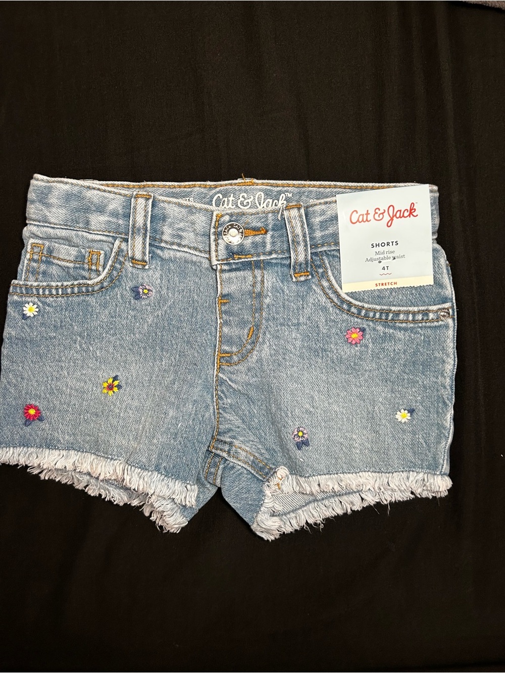 Cat & Jack Toddler Girls Cutoff Jean Short